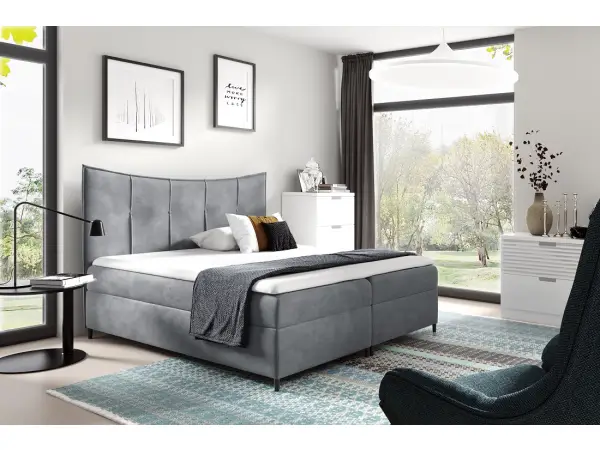 PRATO K7 sypialniane łóżko kontynentalne 120x200 z pojemnikiem